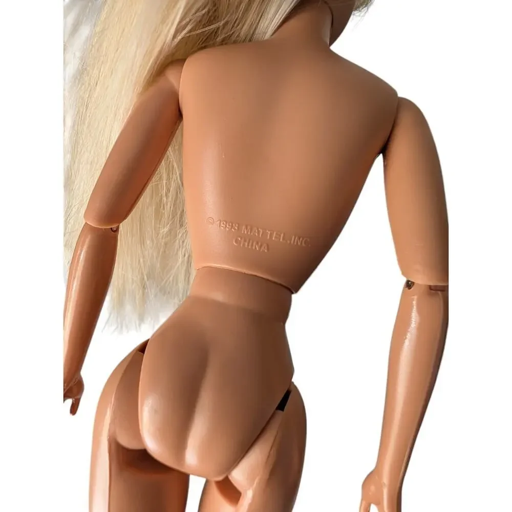 Fully Articulated Barbie Mattel Blonde Hair Blue Eyes for OOAK Long Blonde Hair
